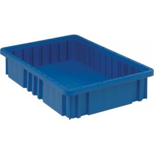 Dividable Grid Container 16-1/2" x 10-7/8" x 3-1/2" Blue