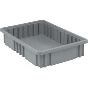 Dividable Grid Container 16-1/2" x 10-7/8" x 3-1/2" Gray