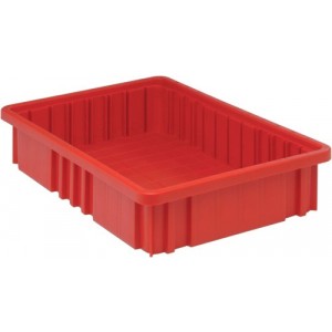 Dividable Grid Container 16-1/2" x 10-7/8" x 3-1/2" Red