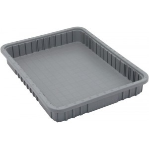 Dividable Grid Container 22-1/2" x 17-1/2" x 3" Gray