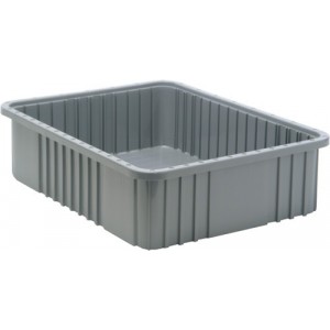 Dividable Grid Container 22-1/2" x 17-1/2" x 6" Gray