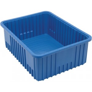 Dividable Grid Container 22-1/2" x 17-1/2" x 8" Blue