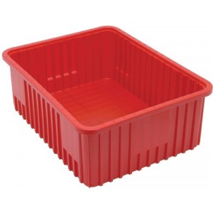 Dividable Grid Container 22-1/2" x 17-1/2" x 8" Red