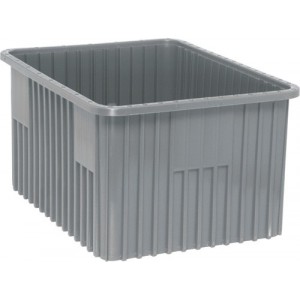 Dividable Grid Container 22-1/2" x 17-1/2" x 12" Gray