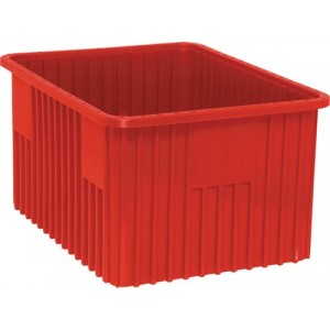 Dividable Grid Container 22-1/2" x 17-1/2" x 12" Red