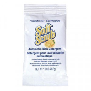 Automatic Dish Detergent, Lemon Scent, Powder, 1 oz. Packet