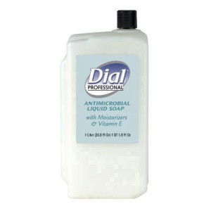 Liquid Dial Antimicrobial with Moisturizers and Vitamin E, 1-Liter Refill