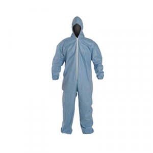 Tempro Elastic-Cuff Hooded Coveralls, Blue, Extra-Large