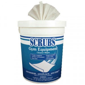 No Sweat Equipment Wipes, 6x8, White