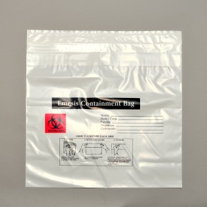 Bag Poly 10x10 2.4Mil Emesis Containment Opaque w/Print 1000/CS