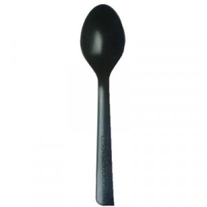 Blue Stripe Cutlery Kit, Fork-Knife-Spoon-Soup Spoon, Black