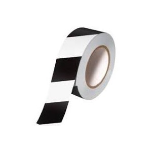 Tape Aisle Marking 2x36yd White/Black 24/CS