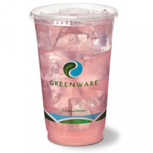 Greenware Cold Drink Cups, 16oz, Clear, 50/Sleeve