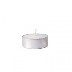Tealight Candle, White, 5 Hour Burn, 50 per Pack