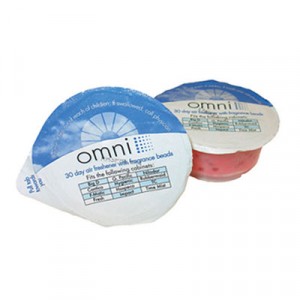 Omni Gel Air Freshener with Fragrance Beads, Cherry Scent, Gel Cup