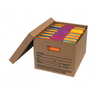 Economy File Storage Box With Lid 15x12x10 Letter/Legal 12/CS