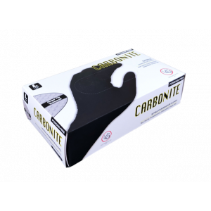 Carbonite Premium Black Nitrile Examination Gloves