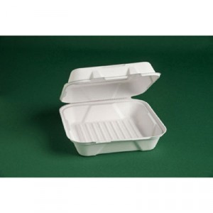 Harvest Fiber Large Hinged Containers, 9x9x3