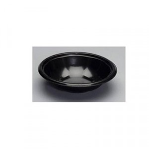 Laminated Utility Bowls, Foam, Round, 32 oz, Black