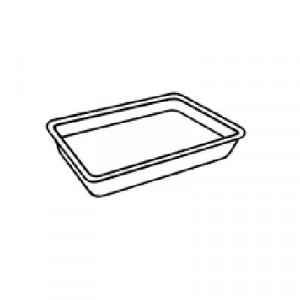 Processor/Heavy Supermarket Tray, Yellow, 10-1/2x8-1/4x1-1/8, 100/Bag