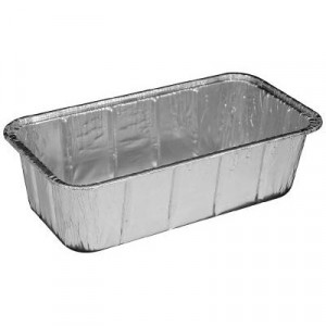 Aluminum Baking Pan, #2 Loaf, 8x3 7/8x2 19/32