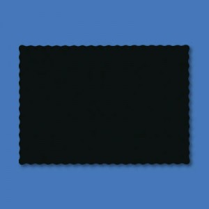 Solid Color Placemats, 9 3/4x14, Black
