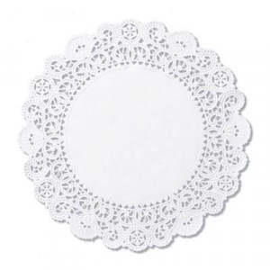 Brooklace Lace Doilies, Round, 6", White