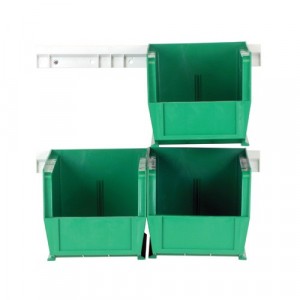 Hang-and-Stack Bin Complete Package 10-7/8" x 5-1/2" x 5" Green