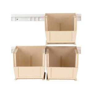 Hang-and-Stack Bin Complete Package 10-7/8" x 5-1/2" x 5" Ivory