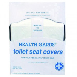 Health Gards Toilet Seat Covers, White, Paper, Quarter-Fold, 200 Covers/Pack