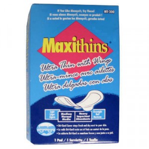 Maxithins Ultra-Thin Pads, Size 4