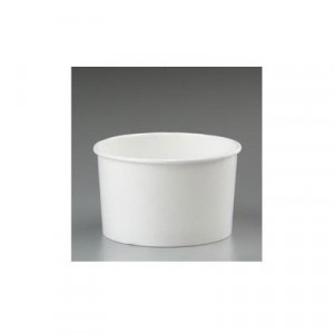 Paper Food Containers, 64oz, White, 25/Pack