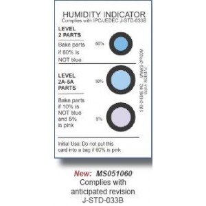 Humidity Indicator 3 Spot 2x3 30/40/50% Meets MS2003-2 125/CN