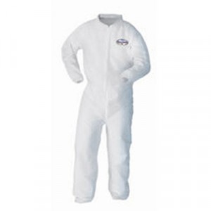 KLEENGUARD A10 Light Duty Coveralls, Large, White