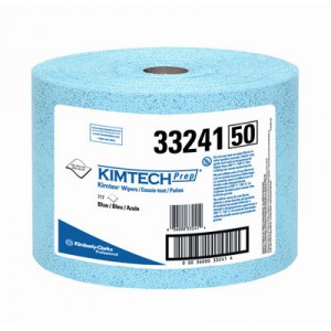 KIMTECH PREP KIMTEX Wipers, Jumbo Roll, 9 3/5x13 2/5, Blue, 717/Roll