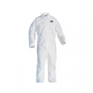 KLEENGUARD A20 Breathable Particle Protection Coveralls, Medium, White