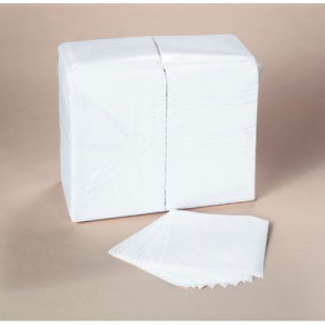 SCOTT 1/4-Fold Luncheon Napkins, 1-Ply, 12x12, White, 1,000/Bag
