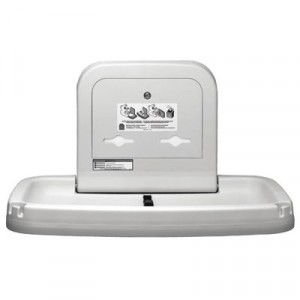 Horizontal Baby Changing Station, Gray