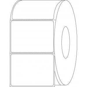 Label Direct Thermal Perforated 4x3 3" Core Coated 2000/RL 4/CS