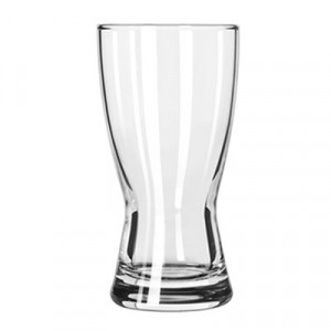 Hourglass Pilsner Glasses, 9 oz, Clear
