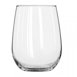 Stemless Wine Glasses, 17 oz, Clear, White Wine Glasses