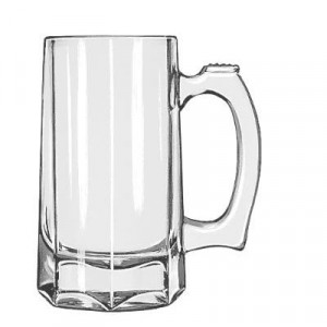Glass Mugs and Tankards, Stein, 12oz, 5 7/8" Tall