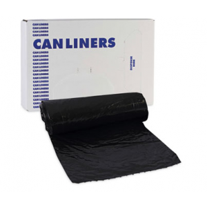 Bag Can Liner 24x32 1mil 16GAL Black Perforated 10/RL 15/CS