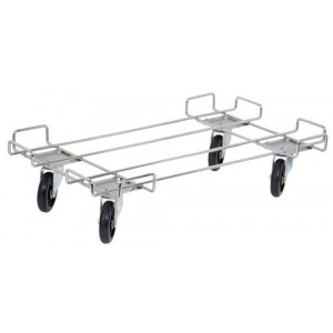 Quantum wire shelving dolly base 