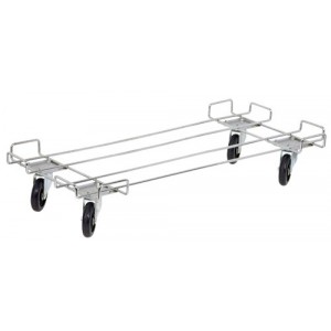 Quantum wire shelving dolly base 