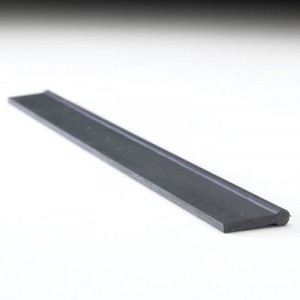 Squeegee Replacement Blade, 7.75 Inches, Black Rubber, Straight