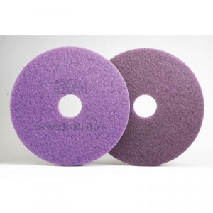 Diamond Floor Pads. 13-Inch, Purple