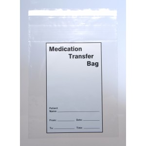 Bag Poly 8x10 2Mil Medication Transfer Tamper Evident 1000/CS