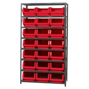 Magnum Bin Unit 18" x 42" x 75" Red