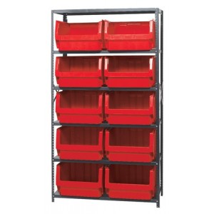 Magnum Bin Unit 18" x 42" x 75" Red